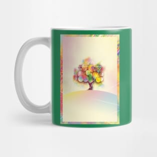 Colorful tree on a hill Mug